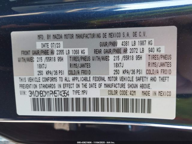 2023 MAZDA CX-30 3MVDMBCM1PM574354 Photo 8