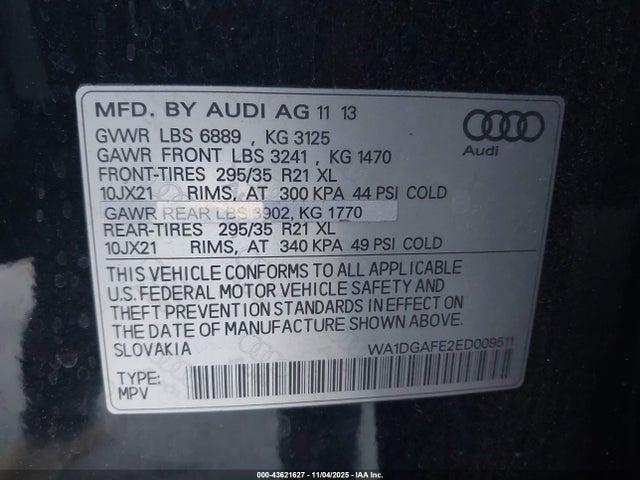 2014 AUDI Q7 WA1DGAFE2ED009511 Photo 8