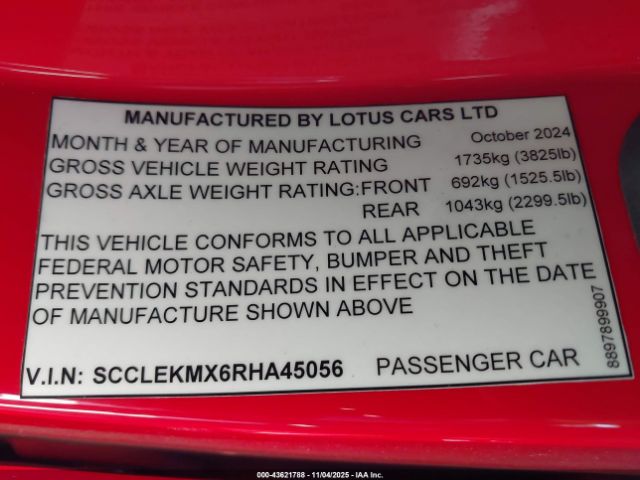 2024 LOTUS EMIRA SCCLEKMX6RHA45056 Photo 8