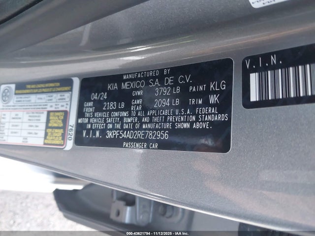 KIA Forte Gt-line 2024 3KPF54AD2RE782956 Image 9