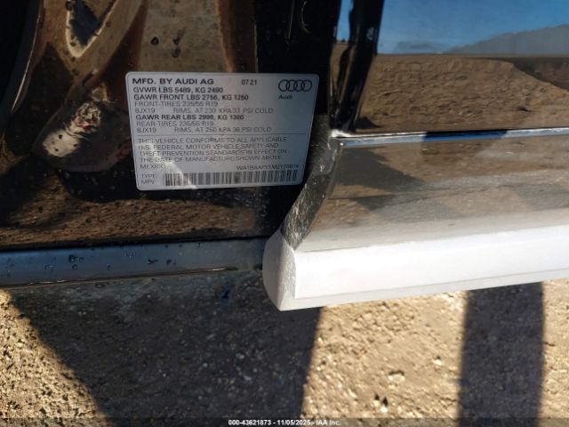 2021 AUDI Q5 WA1BAAFY1M2128874 Photo 8