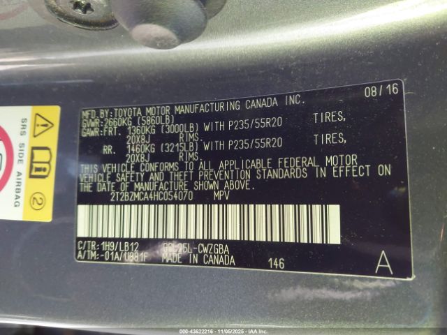 2017 LEXUS RX 350 2T2BZMCA4HC054070 Photo 8