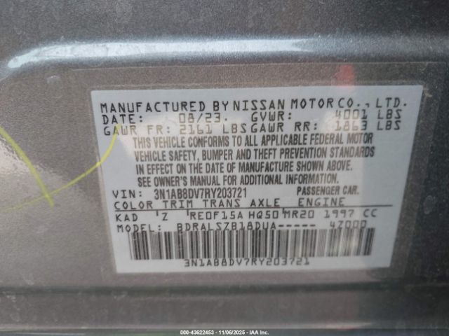 2024 NISSAN SENTRA 3N1AB8DV7RY203721 Photo 8