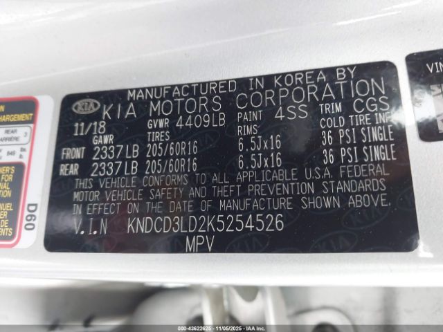 2019 KIA NIRO PLUG-IN HYBRID KNDCD3LD2K5254526 Photo 8