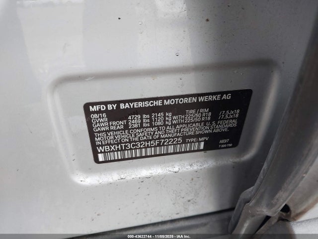 Aukcja sprzedaży 2017 Bmw X1 Xdrive28i, vin: WBXHT3C32H5F72225, numer aukcji: 43622744
