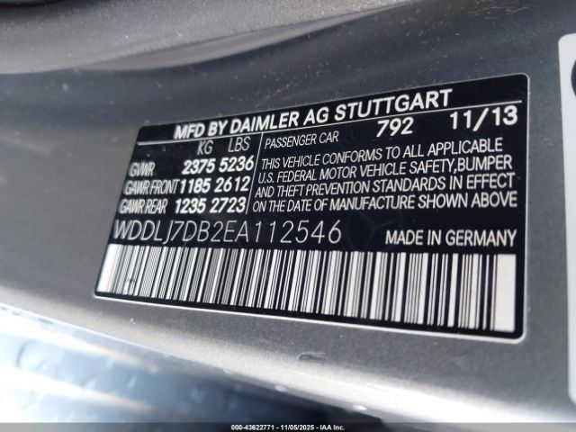 2014 MERCEDES-BENZ CLS 550 WDDLJ7DB2EA112546 Photo 8