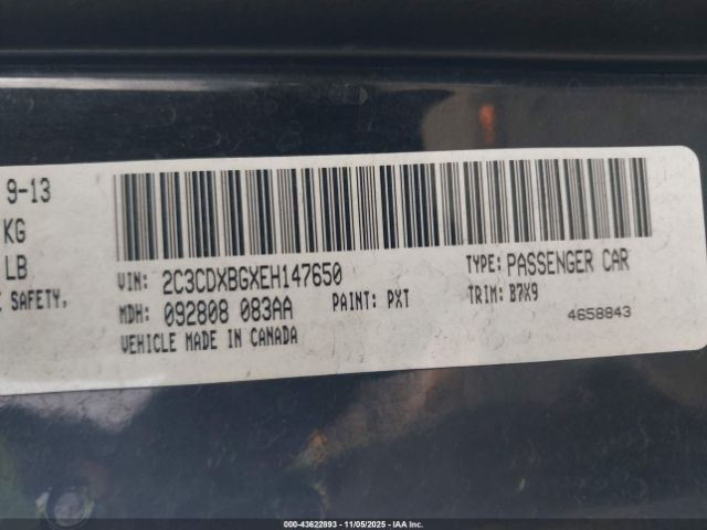 2014 DODGE CHARGER 2C3CDXBGXEH147650 Photo 8
