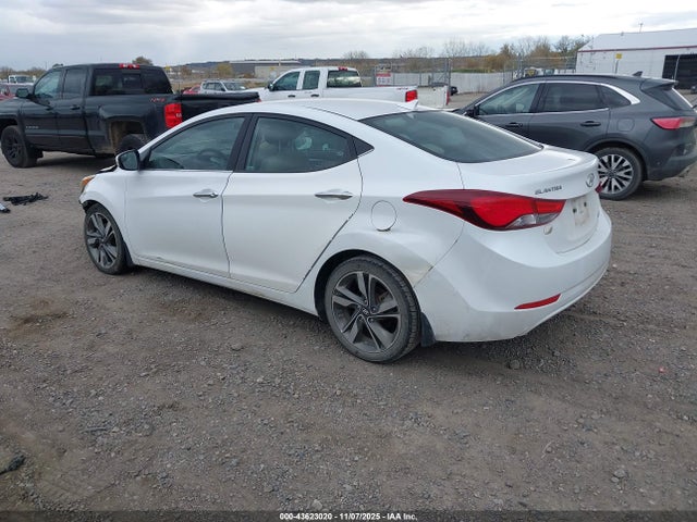2015 Hyundai Elantra Limited მანქანა იყიდება აუქციონზე, vin: 5NPDH4AE9FH594420, აუქციონის ნომერი: 43623020