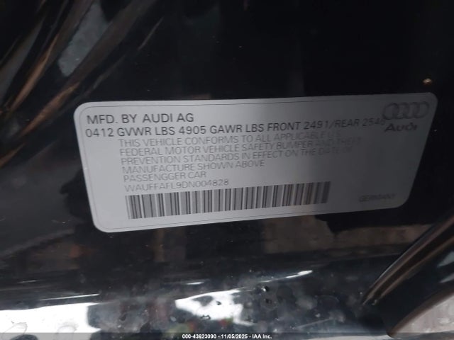 2013 AUDI A4 WAUFFAFL9DN004828 Photo 8