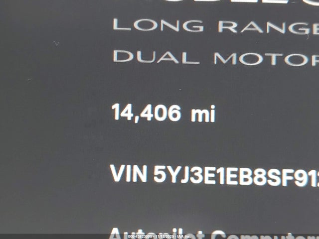 Tesla Model 3 Long Range All-wheel Drive 2025 5YJ3E1EB8SF912006 Image 16