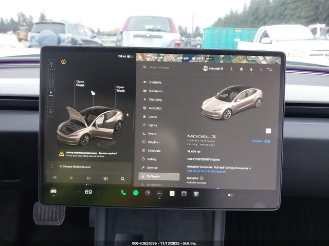 Tesla Model 3 Long Range All-wheel Drive 2025 5YJ3E1EB8SF912006 Image 19