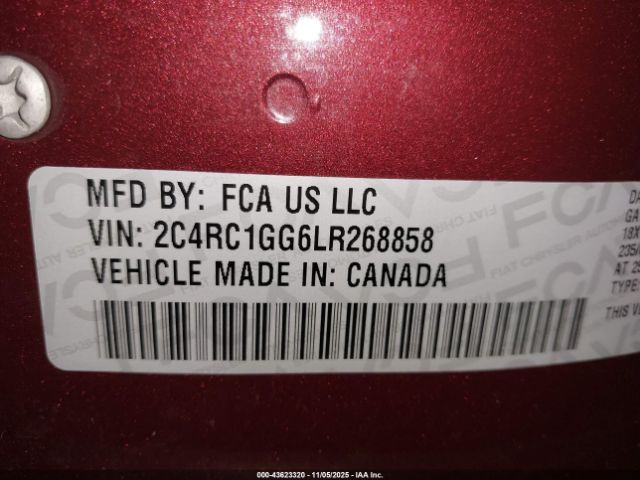 2020 CHRYSLER PACIFICA 2C4RC1GG6LR268858 Photo 8