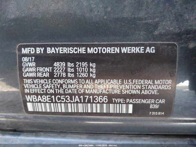 BMW 330e Iperformance 2018 WBA8E1C53JA171366 Image 9