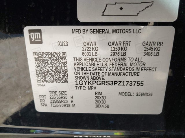 2023 CADILLAC XT6 1GYKPGRS3PZ173755 Photo 8