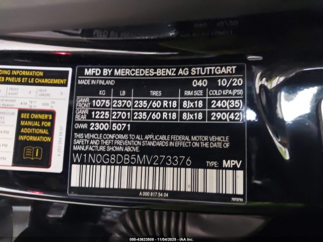 2021 MERCEDES-BENZ GLC 300 W1N0G8DB5MV273376 Photo 8