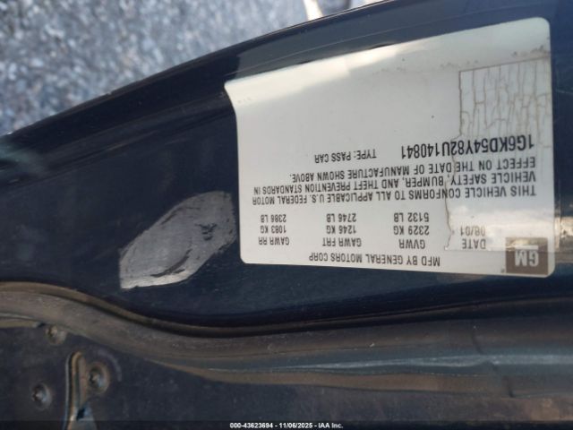 2002 CADILLAC DEVILLE 1G6KD54Y82U140841 Photo 8