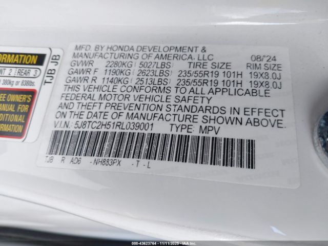 2024 ACURA RDX 5J8TC2H51RL039001 Photo 8