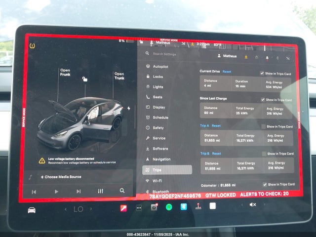 2022 TESLA MODEL Y 7SAYGDEF2NF459576 Photo 6