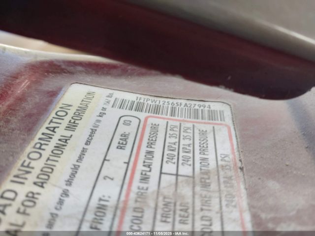 2005 FORD F-150 1FTPW12565FA27994 Photo 8