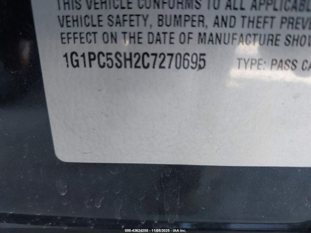 2012 CHEVROLET CRUZE 1G1PC5SH2C7270695 Photo 8