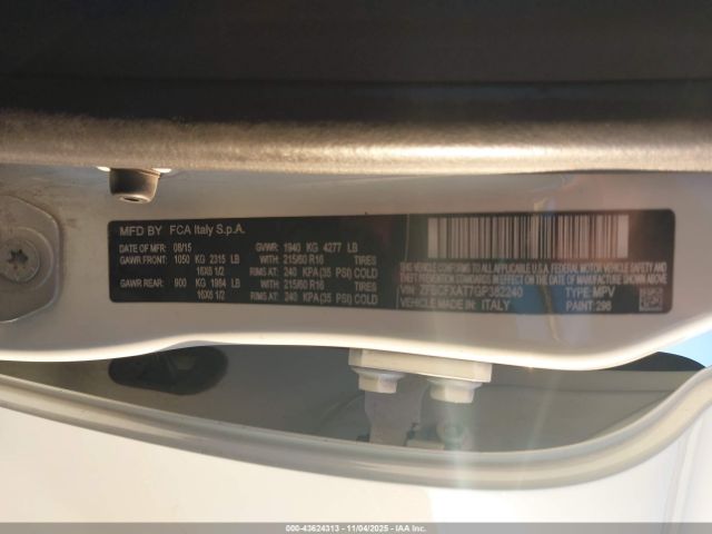 2016 FIAT 500X ZFBCFXAT7GP382240 Photo 8