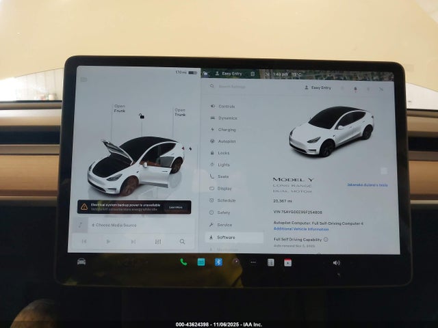 2025 TESLA MODEL Y 7SAYGDEE9SF254808 Photo 6