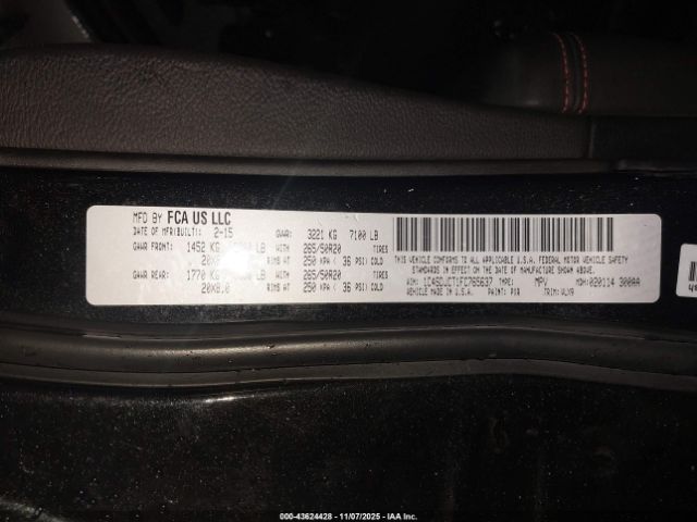 2015 DODGE DURANGO 1C4SDJCT1FC765637 Photo 8