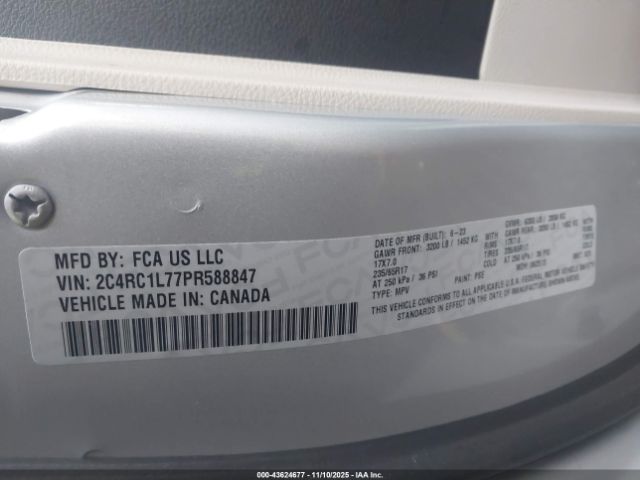 2023 CHRYSLER PACIFICA HYBRID 2C4RC1L77PR588847 Photo 8