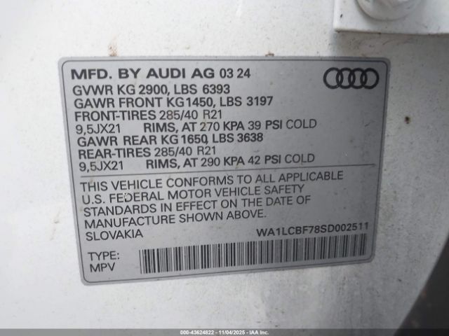 2025 AUDI Q7 WA1LCBF78SD002511 Photo 8
