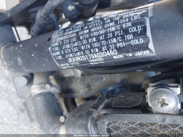 2009 KAWASAKI VN900 JKAVN2D179A030460 Photo 9