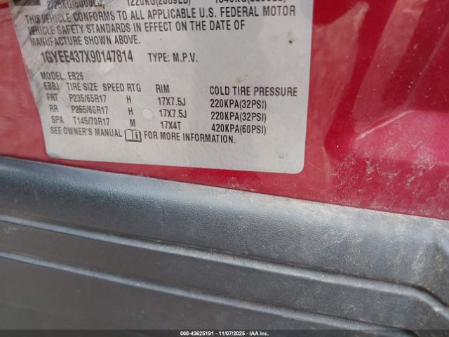 2009 CADILLAC SRX 1GYEE437X90147814 Photo 8