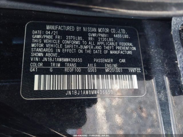 2021 NISSAN ROGUE SPORT JN1BJ1AW8MW436650 Photo 8