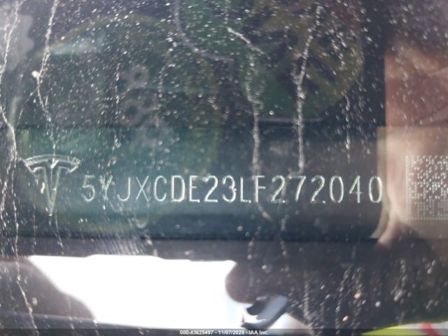 2020 TESLA MODEL X 5YJXCDE23LF272040 Photo 8