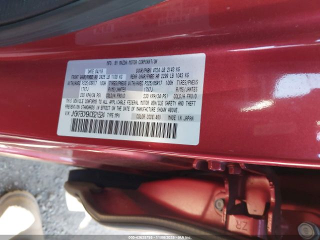 2019 MAZDA CX-5 JM3KFBCM9K0621524 Photo 8
