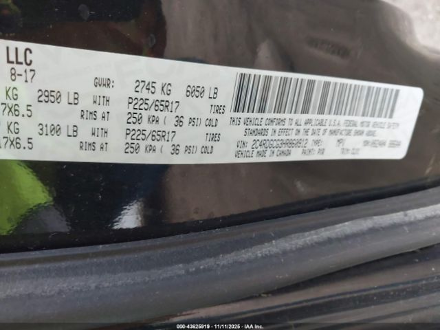 2017 DODGE GRAND CARAVAN 2C4RDGCG3HR860912 Photo 8