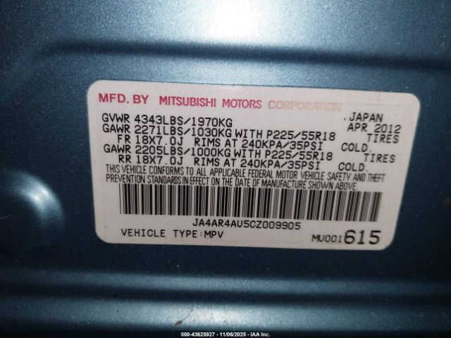 2012 MITSUBISHI OUTLANDER SPORT JA4AR4AU5CZ009905 Photo 8