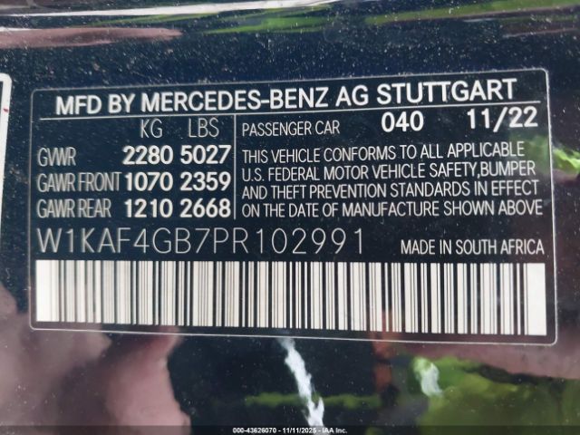 2023 MERCEDES-BENZ C 300 W1KAF4GB7PR102991 Photo 8