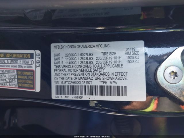 2019 ACURA RDX 5J8TC2H5XKL031971 Photo 8