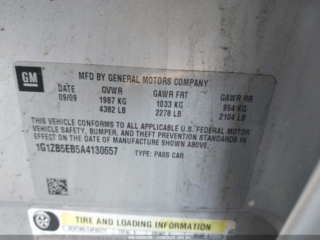 2010 CHEVROLET MALIBU 1G1ZB5EB5A4130657 Photo 8