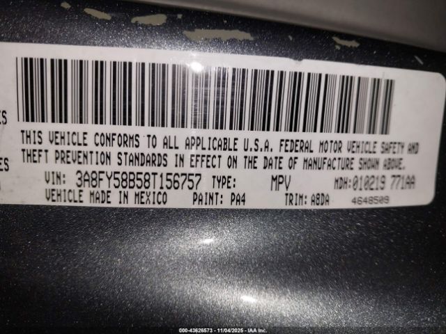 2008 CHRYSLER PT CRUISER 3A8FY58B58T156757 Photo 8