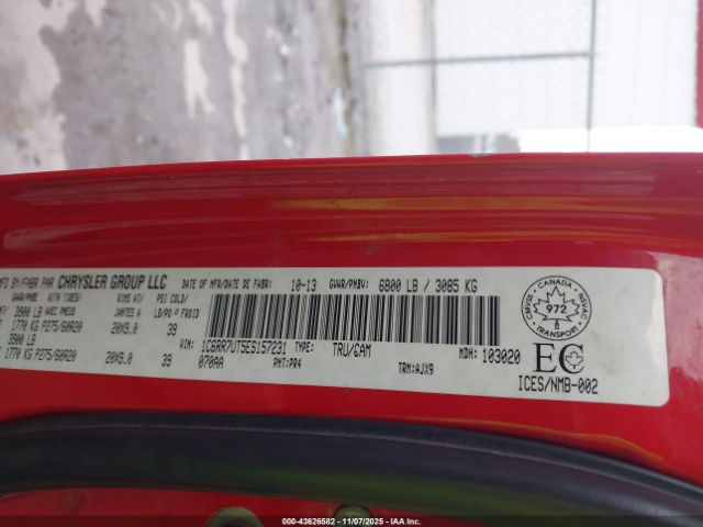 2014 RAM 1500 1C6RR7UT5ES157231 Photo 8