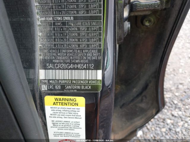 2017 LAND ROVER DISCOVERY SPORT SALCR2BG4HH654112 Photo 8