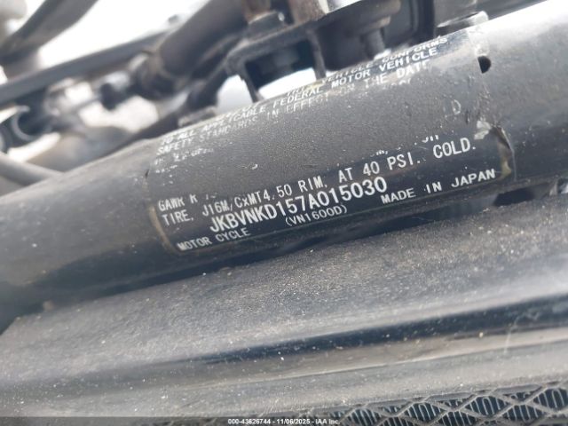 2007 KAWASAKI VN1600 JKBVNKD157A015030 Photo 9