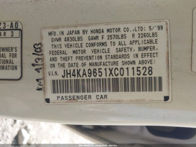 1999 ACURA RL JH4KA9651XC011528 Photo 8