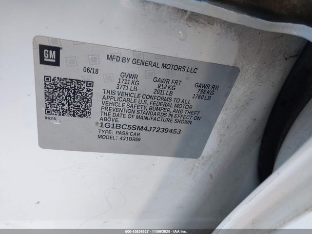 2018 CHEVROLET CRUZE 1G1BC5SM4J7239453 Photo 8