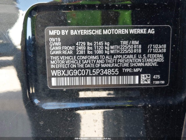 2020 BMW X1 WBXJG9C07L5P34855 Photo 8