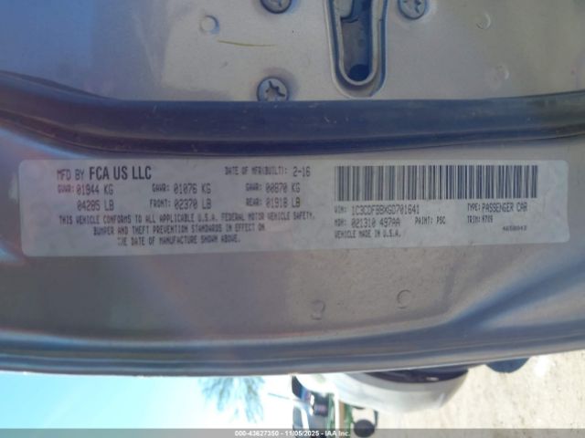 2016 DODGE DART 1C3CDFBBXGD701641 Photo 8