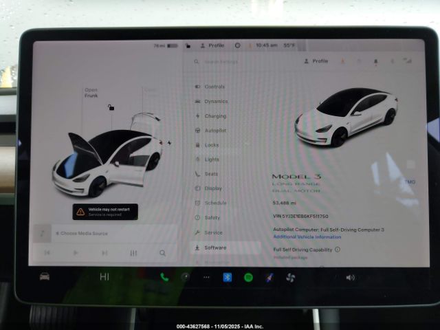 2019 TESLA MODEL 3 5YJ3E1EB6KF511750 Photo 6
