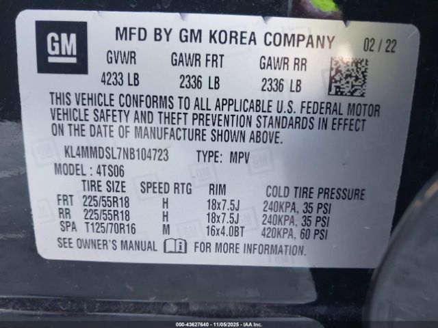 2022 BUICK ENCORE GX KL4MMDSL7NB104723 Photo 8