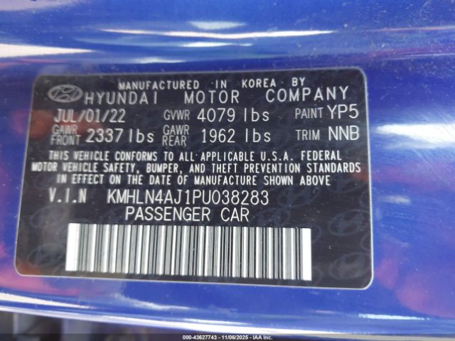 2023 HYUNDAI ELANTRA HYBRID KMHLN4AJ1PU038283 Photo 8